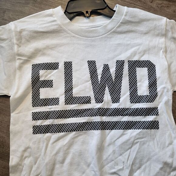 Elwood Crew Neck Logo T-Shirt-WHITE-8-10 - Picture 3 of 6